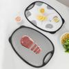 Panda Dual-Sided Cutting Board: 304 Stainless Steel & Plastic for Food Separation, Baby Food & Fruit Prep