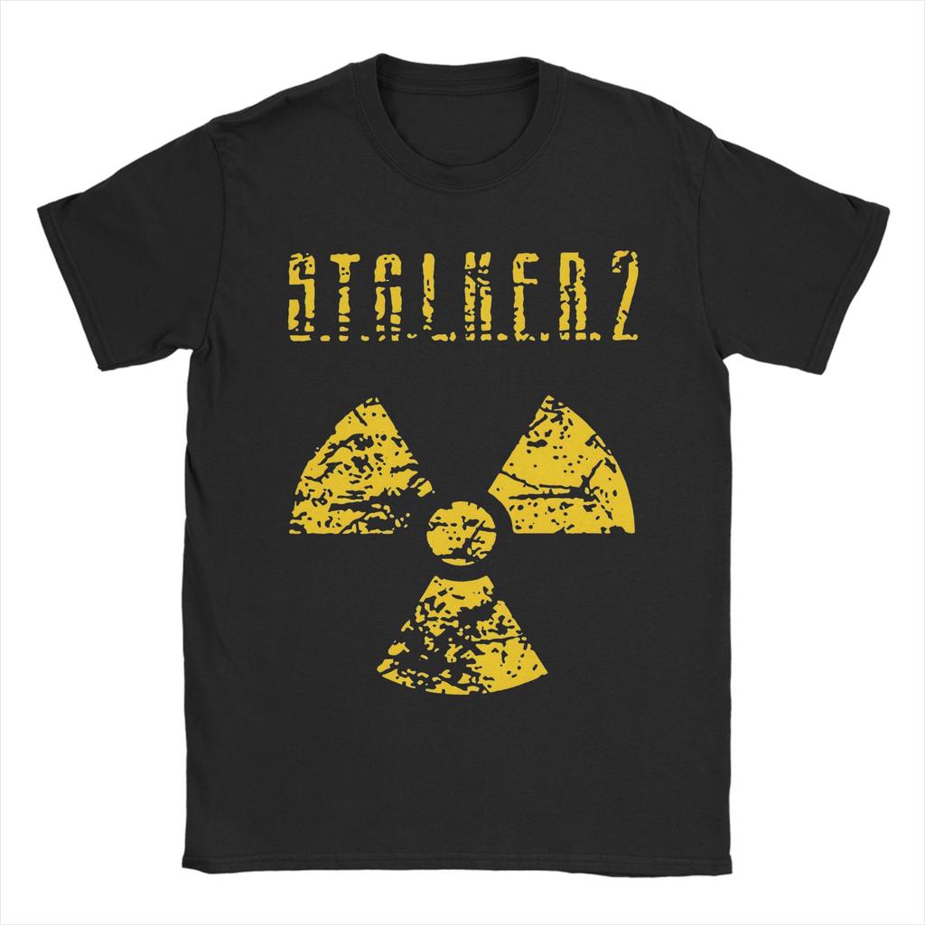 Originelles Fisch Aus dem Wasser T-Shirt Für Unisex Damen Rundhals Kurzarm Oberteile Stalker 2 Baumwolle Sommer Oberteile Hemden