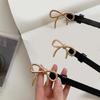 Fashion Hot Girls Women Waist Slimming Belt with Metal Bowknot Buckle Waistband