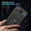 KEYSION Shockproof Armor Case for Infinix Hot 60i 5G Soft Silicone+PC Metal Ring Stand Phone Back Cover for Infinix Hot 60i 5G