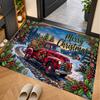 Christmas Theme Floor Carpet, Soft Area Rug, Xmas Indoor Home Holiday Decoration