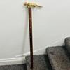 93.98 cm Brass Handle Sticks Fox Collectible wooden walking stick cane Gift for Father, Mother