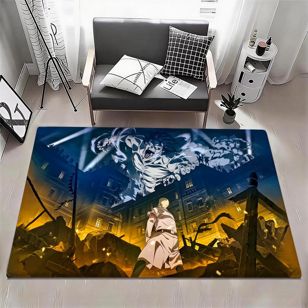 Anime Hot A Attack on Titan Floor Mat Eco Flannel Doormat Non Slip Odorless Indoor Floor Rug Soft Short Plush Home Mat