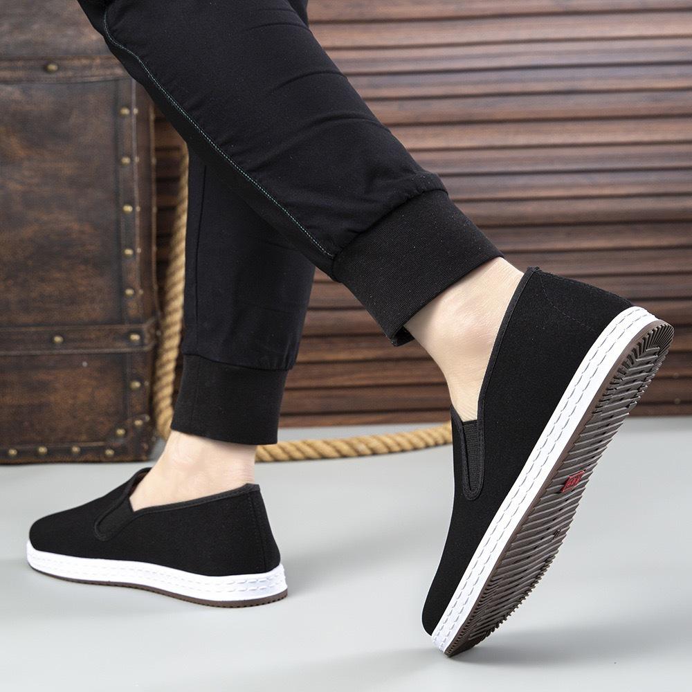 New Versatile Men's Low-top Traditional Thousand-layer Sole Old Beijing Men's Cloth Shoes Soft Sole Light and Comfortable