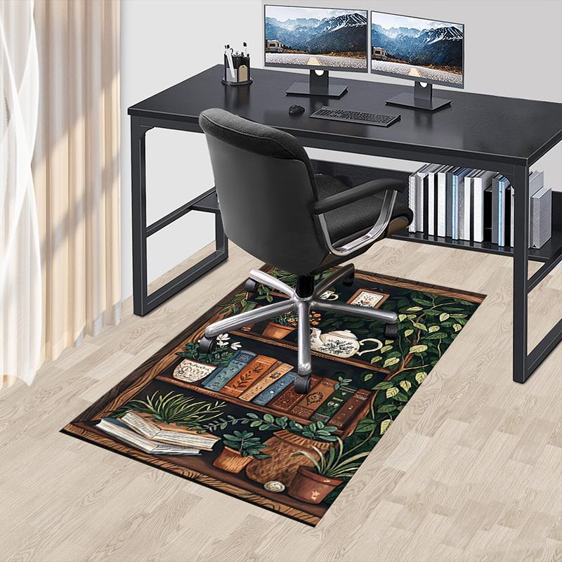 1PC Botanical Illustration Extra Large Non Slip Floor Carpet, Office, Family, Bedroom, Studio   Large Area Rug Indoor Rugs, Vibrant Colors