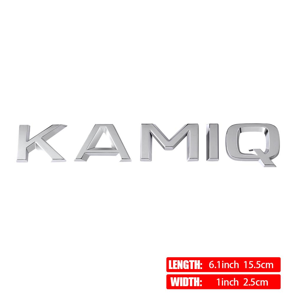 HIAQ2 ABS Car Emblem Letter Trunk Tail Sticker Decal Decor Accessories For Skoda Fabia Kamiq Karoq Kodiaq Octavia Rapid Superb YETI