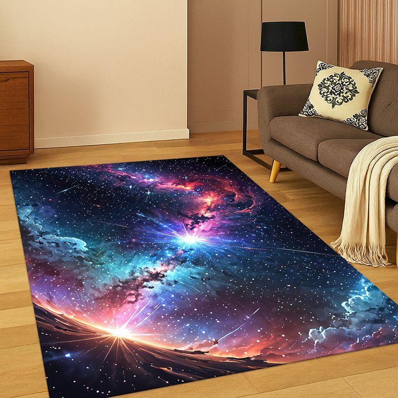 

Universe Milky Way Space Stars Galaxy Earth Carpet Rug for Bedroom Living Room Sofa Doormat Home Decor,Kid Area Rug Non-slip 40cm x 60cm