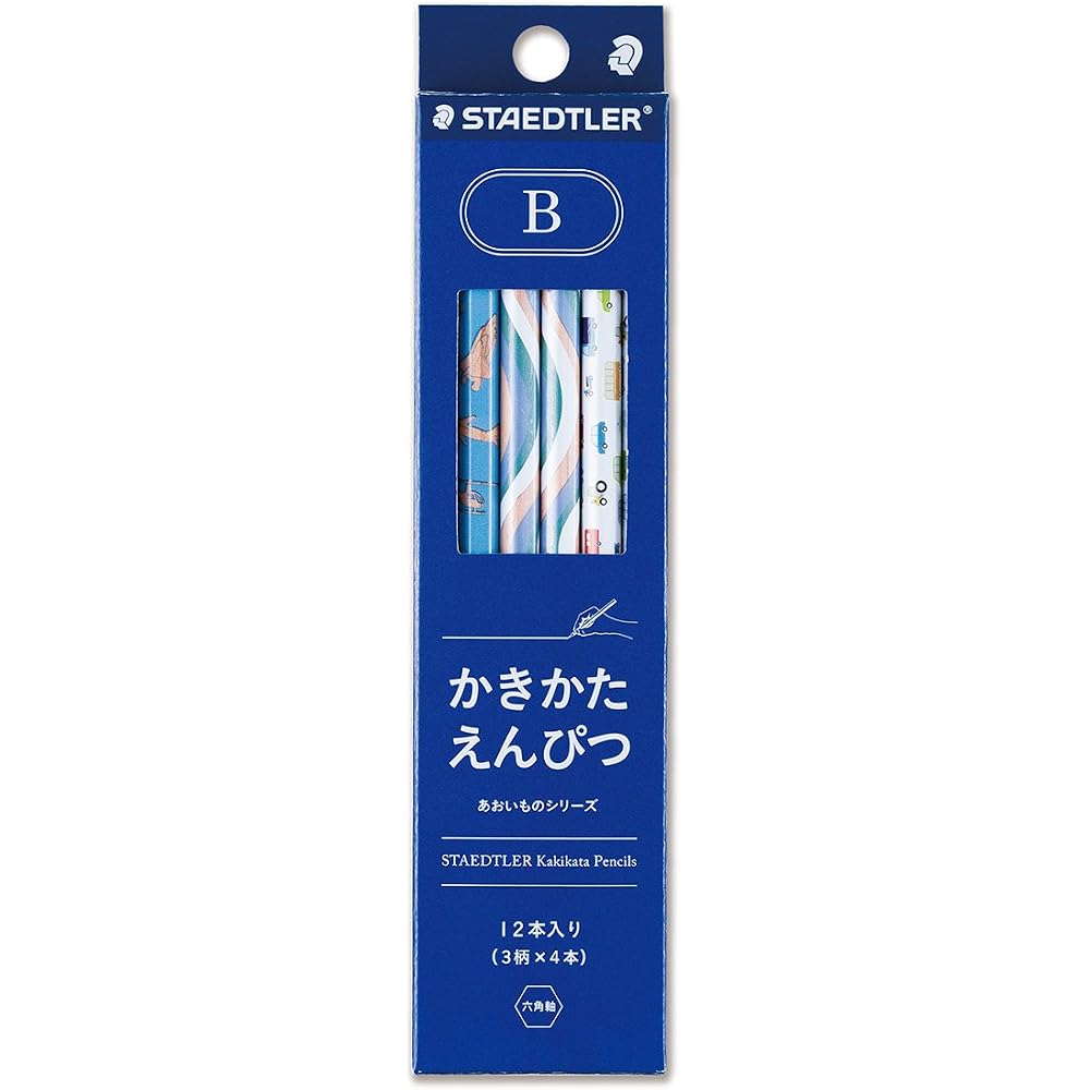13070-BC12 Staedtler Pencil B, Pencil, Blue Paper Series, 12 Pencils