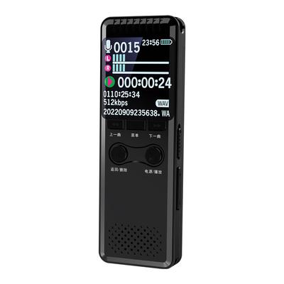 Enregistreur Vocal Numérique 1.44 Écran Couleur Enregistreur Microphone Intégré Lecteur MP3 Appareil d'Enregistrement Audio Portable pour