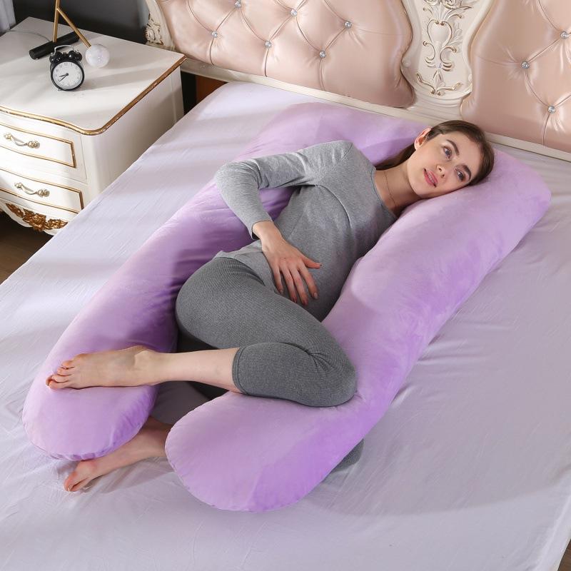 Maternity Pregnancy Pillow U Shaped Full Body Support Pillow Washable Cover Sleeping Pillow for Pregnant Women Back Waist Belly