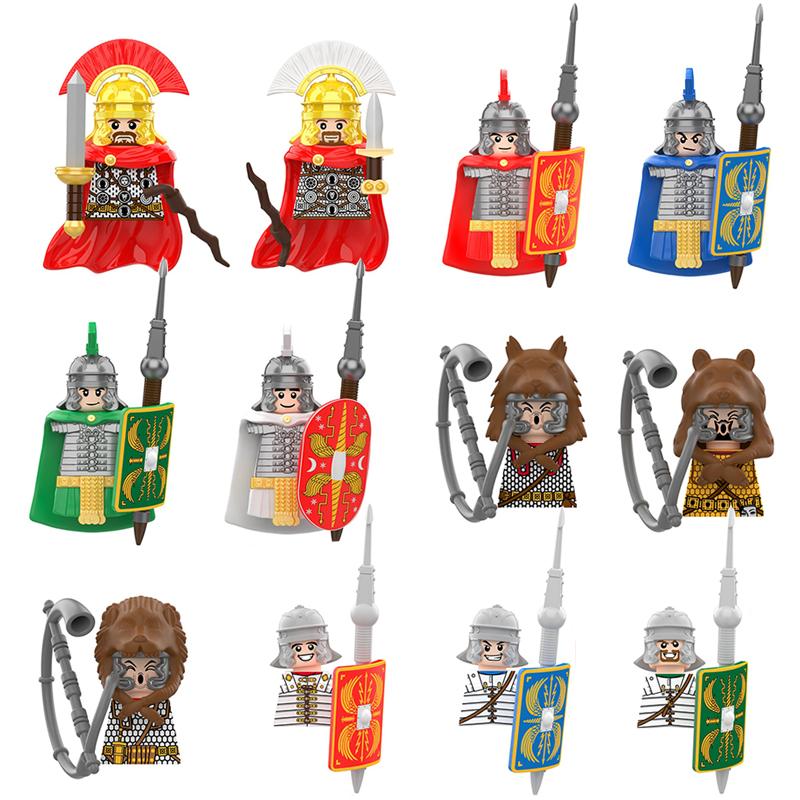 

Non-Toxic Moc Medieval Military Rome Skutatoi Centurion Signifer Castle Figures Roman Infantry Soldiers Building Blocks Bricks Toys Gifts