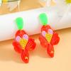 Summer Fresh and Sweet Cartoon Flower Plate Earrings Personalized Leisure Vacation Style Acrylic Earrings Earrings