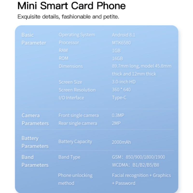 Soyes F8 Pro Max Nowy Super Mini Telefon z Kartą WCDMA 3G Bluetooth WIFI Latarka 1 GB RAM 16 GB ROM 3.0 calowy Quad Core 2MP Dual SIM Android Smart Phone