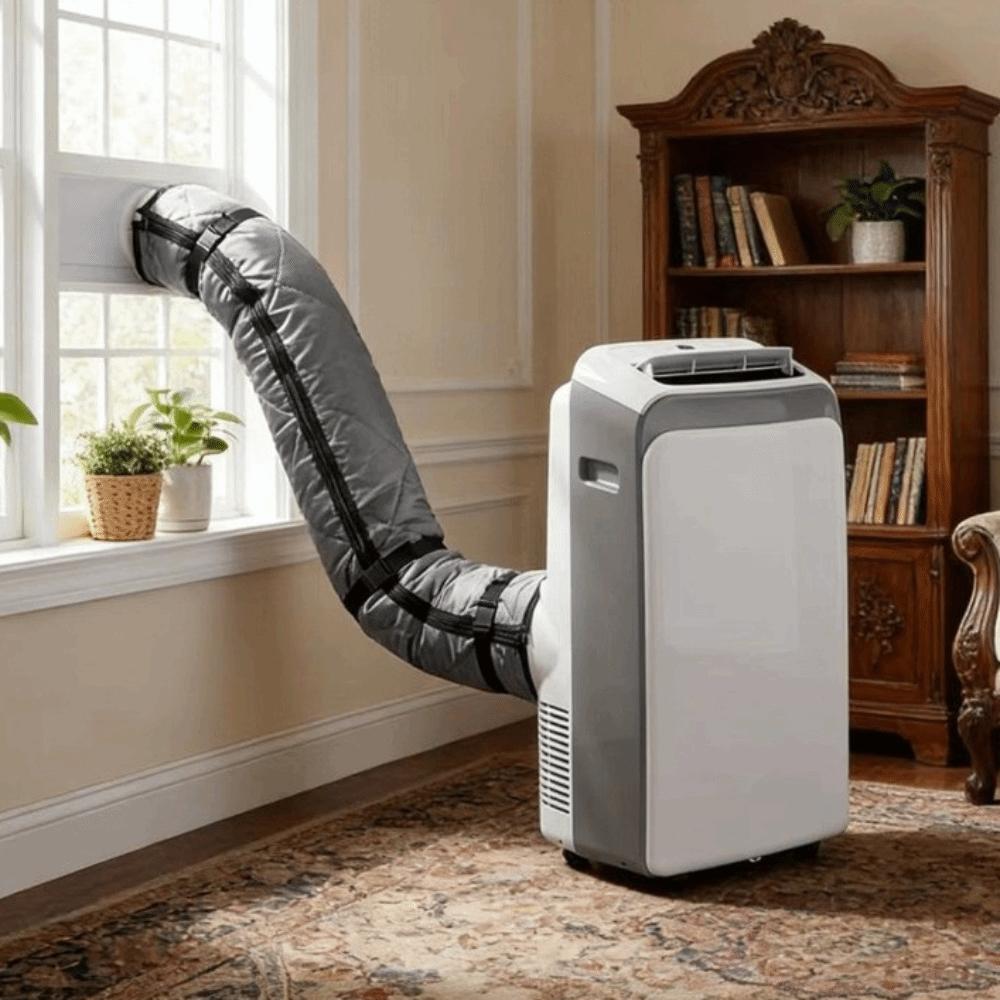 Isolamento Termico Tubo Portatile AC Manicotto Cinghie Regolabili Copertura Isolante Tubo Condotto AC Sfiato