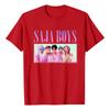 Fashionable Round Neck Short Sleeve Work Clothes Printed Tops For Womens Summer Tops