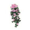 Easy Maintenance Artificial Rose Stem Wall Hanging Garlands For Home Wedding Outdoor Decoration Decorative Flower