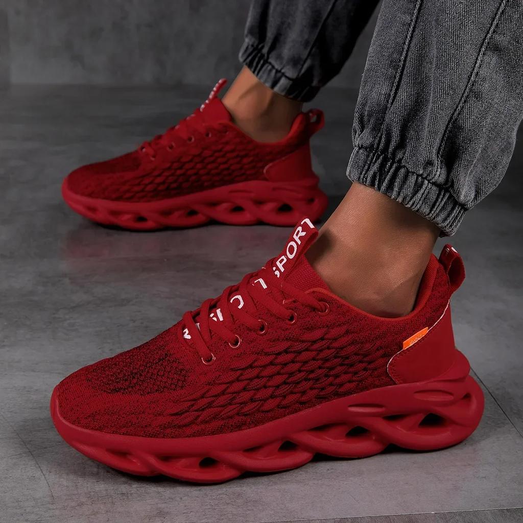 Men's Sneakers Running Shoes Summer Comfortable Knit Athletic Sports Cushioning Jogging Trainers Lightweight Shoes for Men