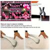 Sparkly Pink Birthday Tapestry, Glam Design with Glitter High Heels, Presents and Fireworks, Chic Party Wall Art