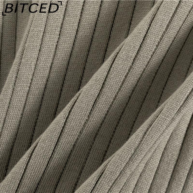 BITCED Spring and Autumn Laid-back Style Knitted Set, Sleeveless Vest, Sweater, Cardigan and Trousers, Three-piece Set