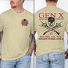 Unisexs Est 1967 Print Funny Gen X The Badass Generation Raised By Skulls Tshirt Short Sleeve Male Crew Neck Generation X Shirts