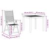 Garden Dining Set 5 pcs Brown Solid Acacia Wood