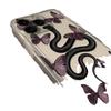The new butterfly snake is suitable for iphone16promax mobile phone case, transparent Apple 15/14pro Europe and America 13/12x.
