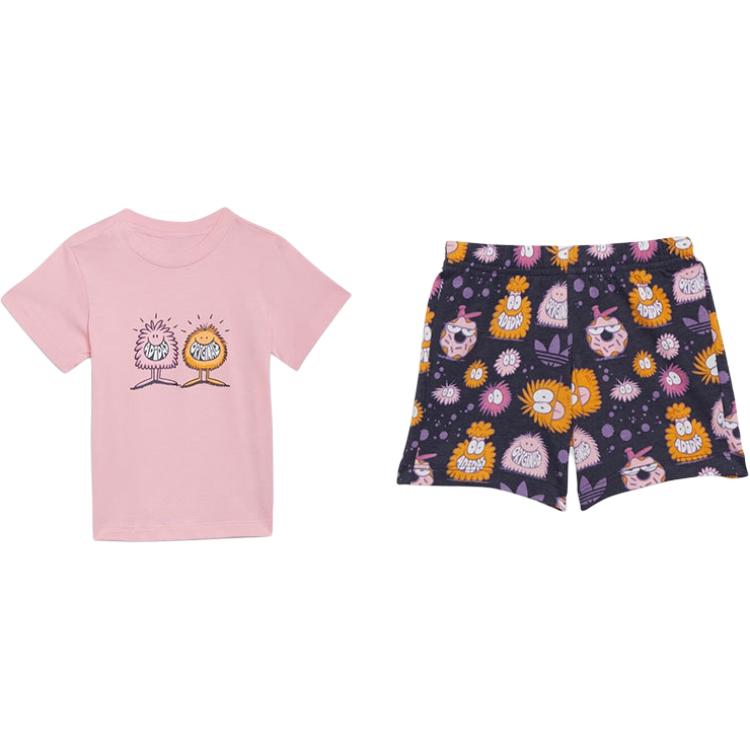 Adidas Originals Crawlers Pink/dark Gray, Navy/orange Infant And Toddler HC1985 80