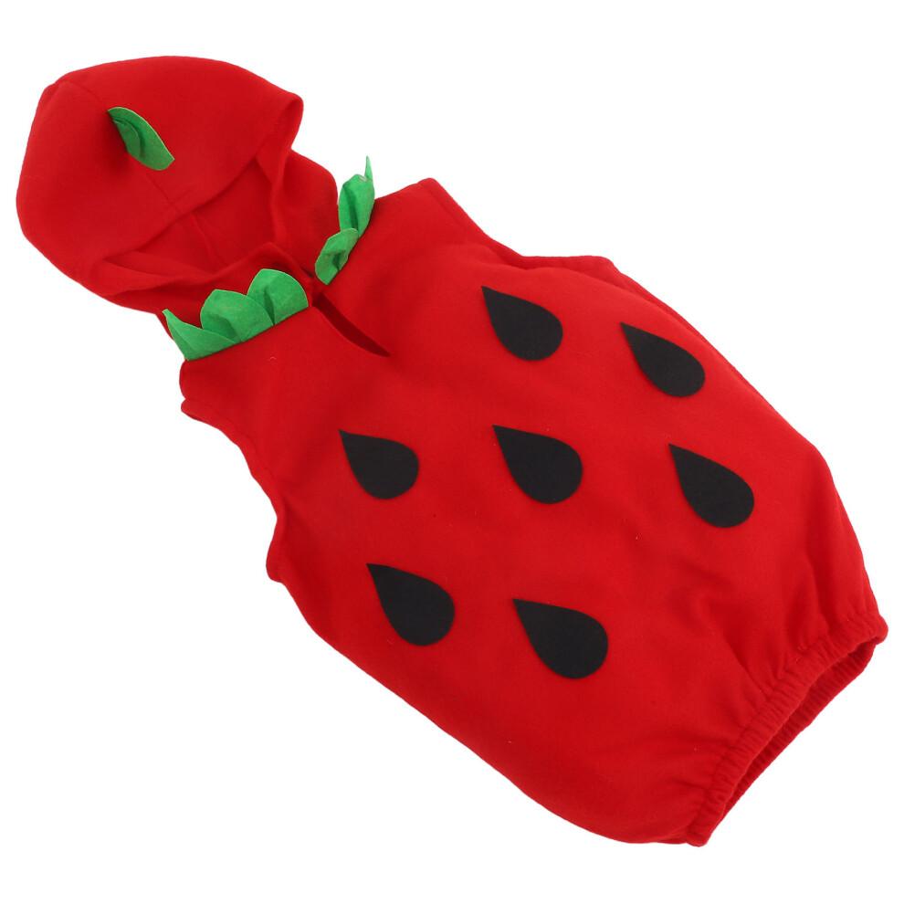 Strawberry Costume For Boys And Girls Realistic Fruit Costume Hood For Halloween Outfit And Stage Performances Years