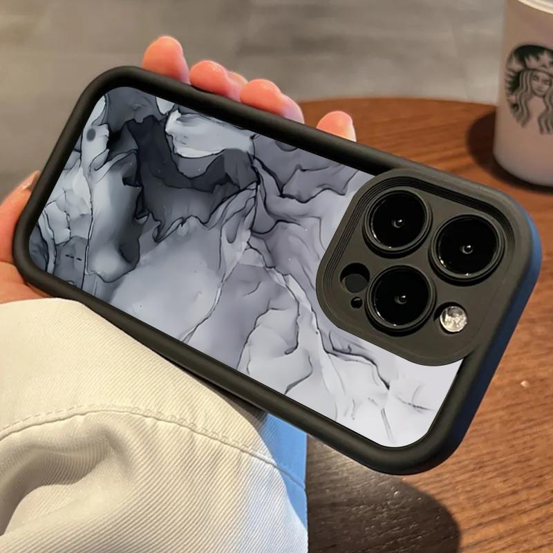 Marble Pattern Phone Case For iPhone 15 16 17 Pro Case for iPhone 11 12 13 14 Pro Max Air 16E 7 8Plus SE2 Matte Shockproof Cover