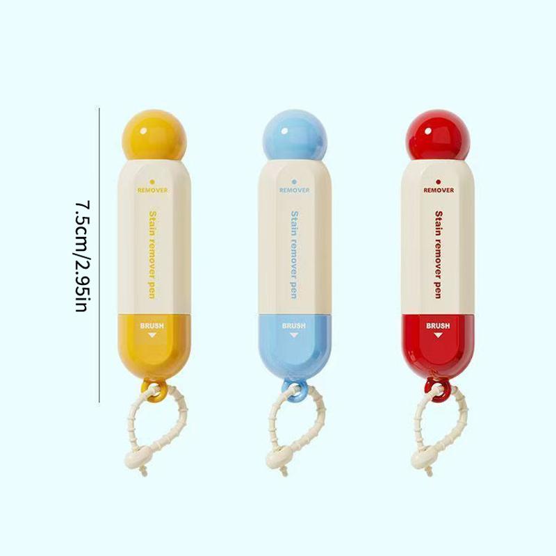 Portable Stain Remover Pen Double Ended Cleaning Brush Quick Action for Clothing Jeans Uniforms Home and Journey