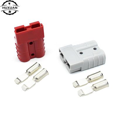 Double Pole With Copper Contact Power Connectors 50A 120A 600V High Current Plug For Electric Car Battery UPS Cable Connectors
