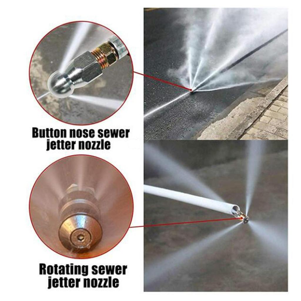 15m 5800PSI Mașină de spălat cu înaltă presiune Curățător de canalizare pentru curățarea furtunului țevi