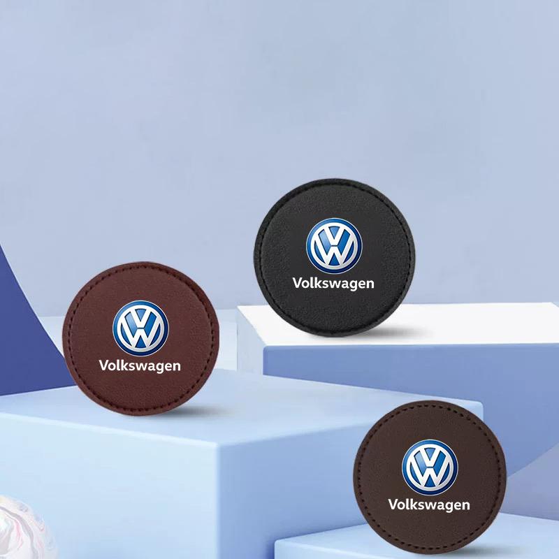 Für VW 2 Stück Auto Anti-Rutsch-Getränkehalter-Pad Auto Gummi-Matte Zubehör für VW Volkswagen Golf Polo Passat Tiguan Touran Jetta Auto-S
