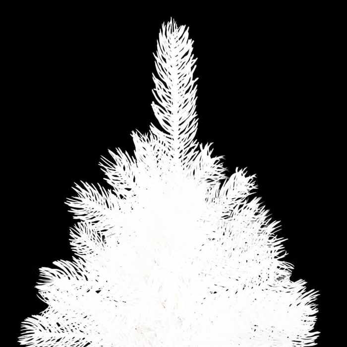 Maison Exclusive - Arbre de Noël artificiel pré-éclairé et boules blanc 120 cm
