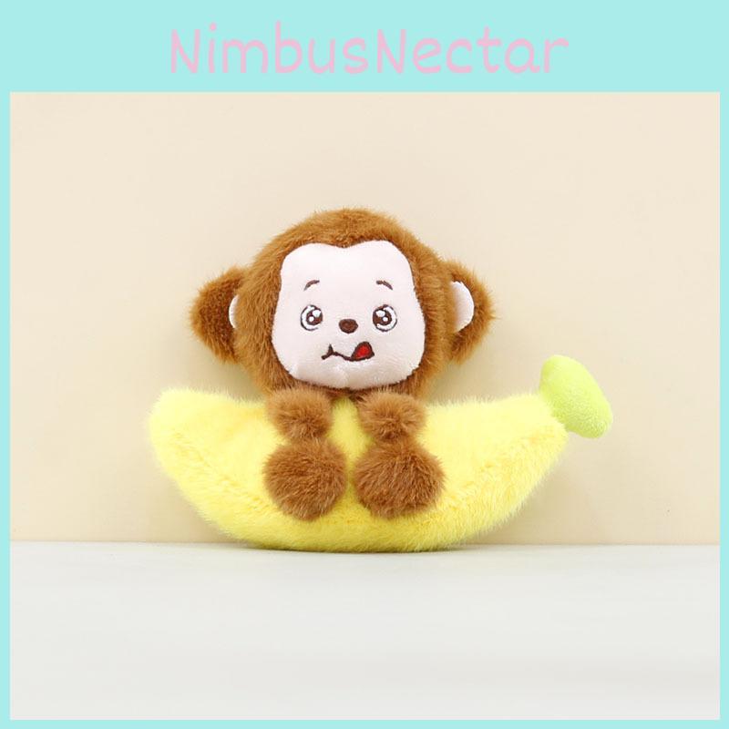 Plüsch-Affe Schlüsselanhänger mit Bananen-Design für Kinder und Jugendliche