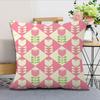 Flowers Soft Comfortable Cute Pillow Case Nordic For Sofa Living Room Home Office Decor Protective Style Tulip Covers