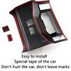Car Accessories Fit for Toyota Tundra 2025 2024 2023 2022 Interior Armrest Rear Air Outlet Vent Cover Trim (Carbon Fiber) 3PCS ABS