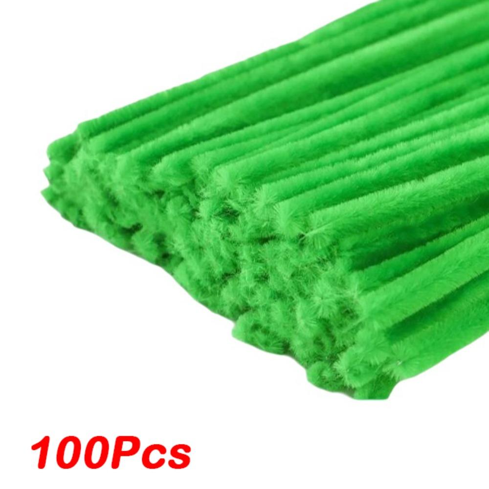 100/300/400Pcs Flexible Wire Pipe Cleaners Bendable Plush Sticks  for Artificial Flower Making