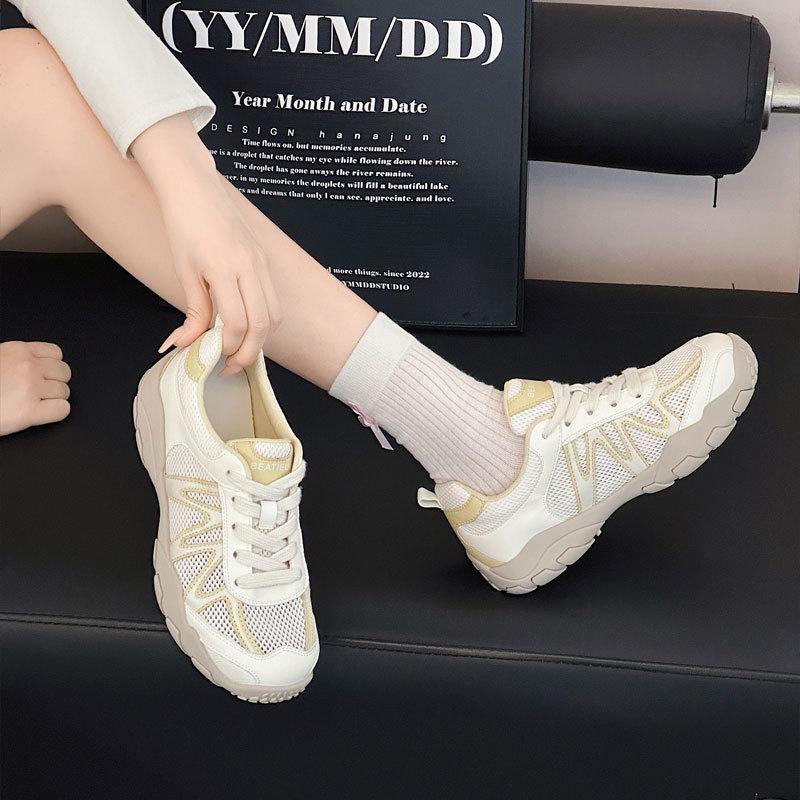 Mesh breathable thick-soled color matching German training shoes women's summer new casual versatile and lightweight Forrest Gump shoes