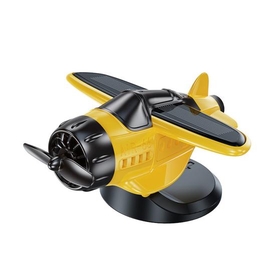 Solární osvěžovač vzduchu do auta Ozdoba letadla driftujícího na palubní desce auta Solární rotující model letadla Příslušenství na palubní desku automobilu