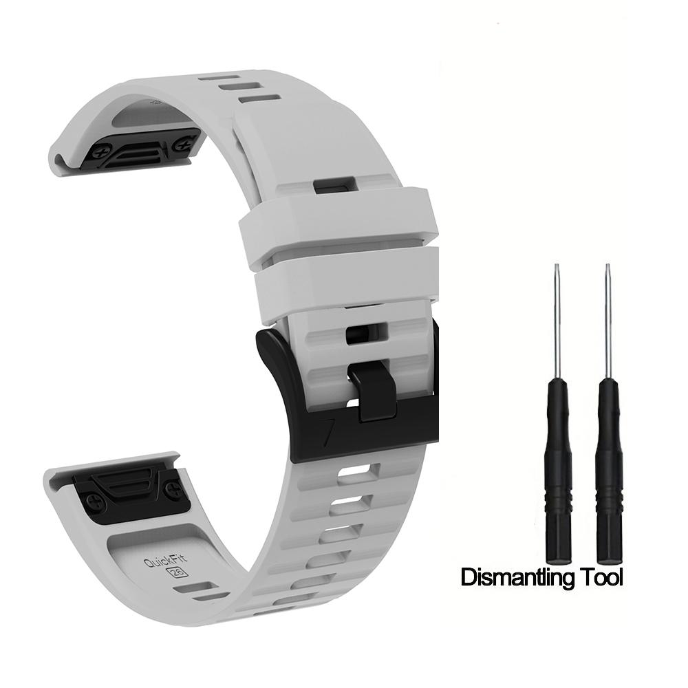 

Silicone Watch Strap 26mm 22mm For QuickFit Garmin Band Fenix 8 7X 7 7S 6X 6 Pro 5 5X Epix 2 Forerunner 965 955 945 Instinct 2 26MM
