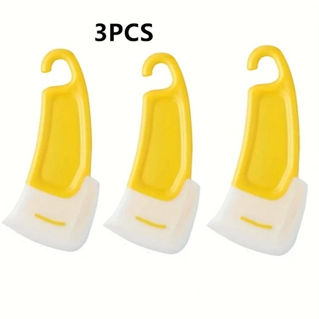 Силиконовый скребок для сковородок, кухонный скребок, мягкий скребок с антипригарным покрытием, бережно относится к кухонной посуде, универсальный инструмент для чистки кухни