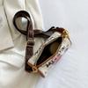 Fashion Graffiti Print Crossbody Bag, Trendy Shoulder Cylinder Bag, Women's Vintage Handbag & Barrel Purse