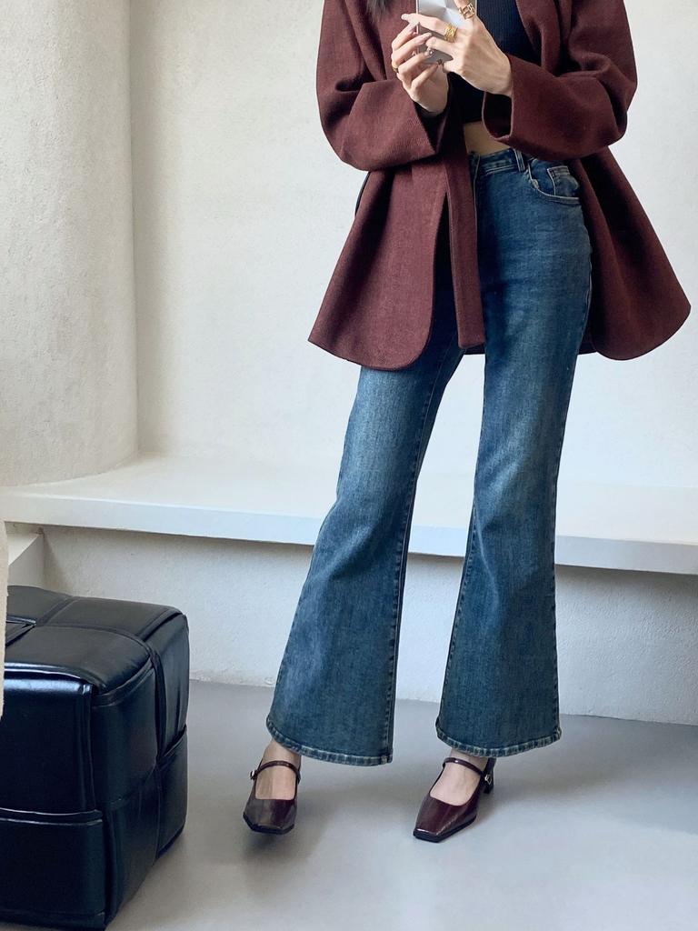 Retro Single Shoes 2025 Spring Women's French High Heels Thick Heel Not Tired Feet Versatile and Comfortable Professional Style Work Shoes Women