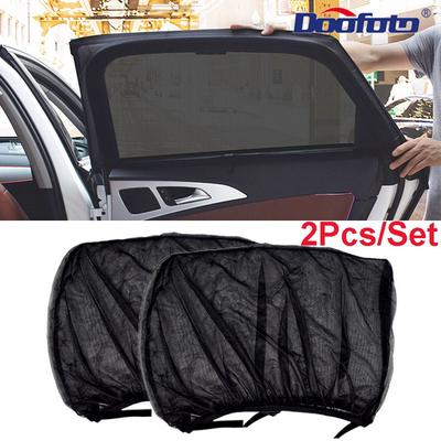 2Pcs/set Car Window Shade Car Sun Shade for Baby Car Side Rear Sun Shade Curtain with UV Rays Protection