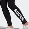 Adidas Linear Logo Print Tights Women Bottoms Black GL0633
