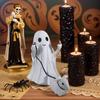 1 Halloween Ghost Holding a Dog Figurine Ornament with Wreath / Without Wreath Style, Cute and Quirky Style, Home Desktop Holiday Atmosphere Dec