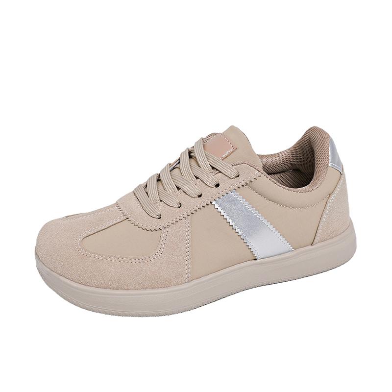 TUINANLE Girls Casual Chunky White Platform Sneakers Women Wide Toe Flat Sports Walking Shoes