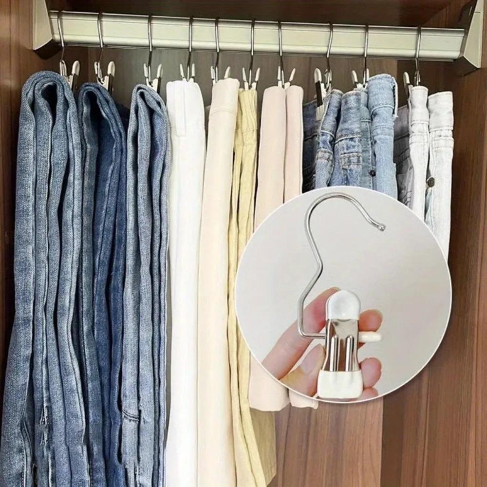 20PCS Boot Hanger Clips,Laundry Hanging Hooks Clothes Pins for Closet Organizer, Space-Saving Clothes Clips for Home Use