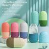 Silicone Cube Tray Shape Face Facial Ice Roller Massage Face Massage Roller Facial Reusable Ice Face Roller Skincare Tool